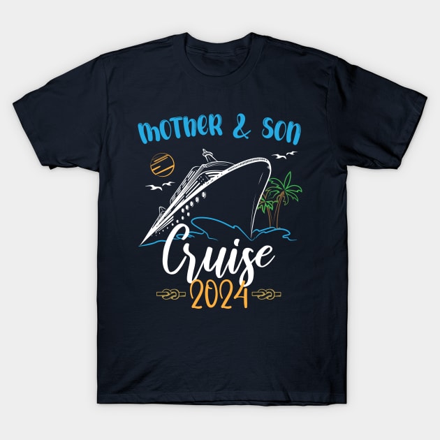 Mother And Son Cruise 2024, Travelling Traveller T-Shirt by printalpha-art